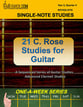 Bill Swick's C. Rose Studies for Guitar Guitar and Fretted sheet music cover